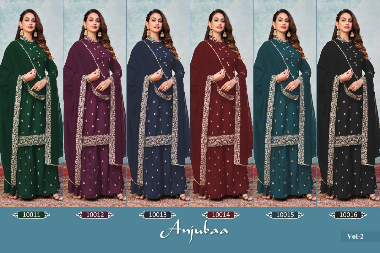 Twisha Anjubaa Vol 2 Heavy Embroidered Wholesale Wedding Salwar Suits Catalog